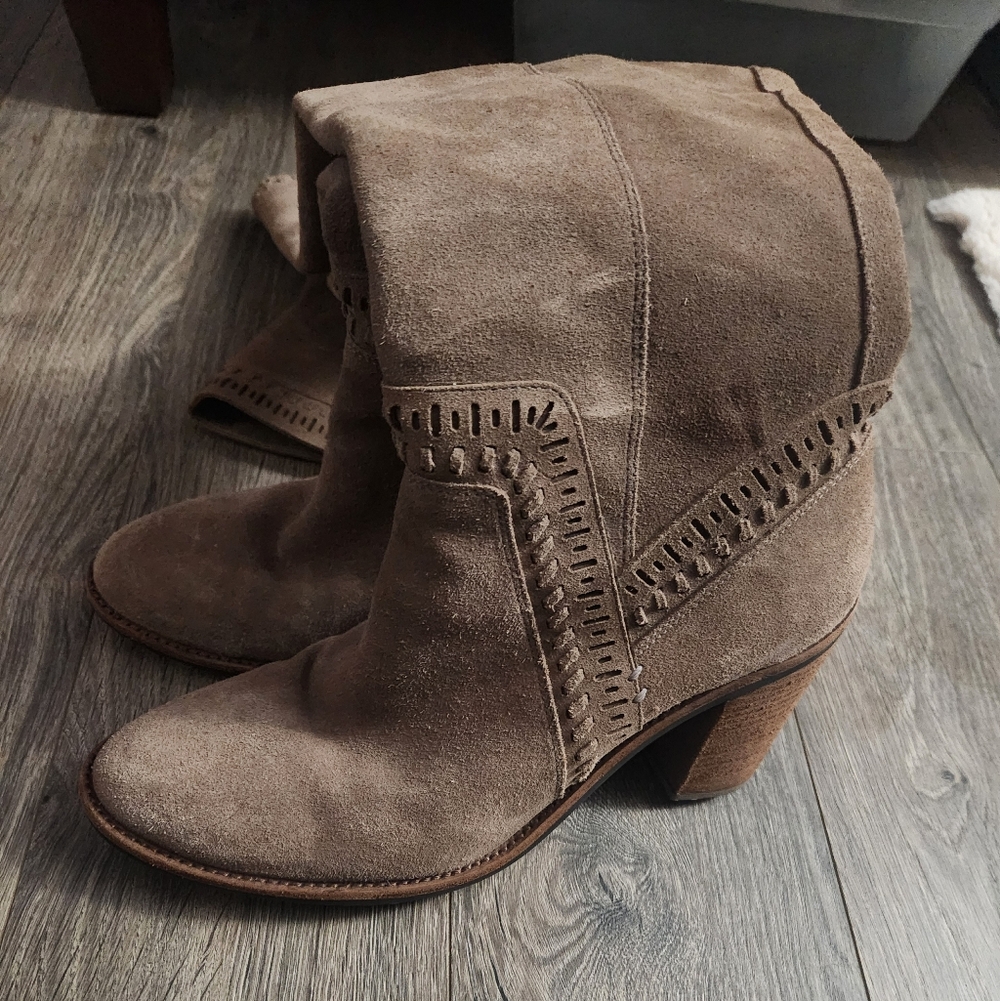 Vince Camuto Tan Over the Knee Boots - Picture 5 of 8